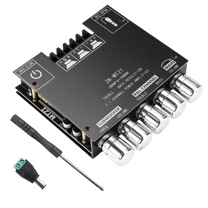 HiFi Audio Verstärker: 2x50W + 100W 2.1-Kanal-Subwoofer Verstärker-Platine-mit-bluetooth Höhen und B