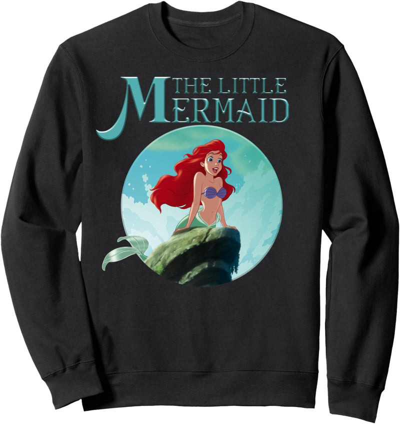 Disney The Little Mermaid Ariel Rock Splash Poster Sweatshirt