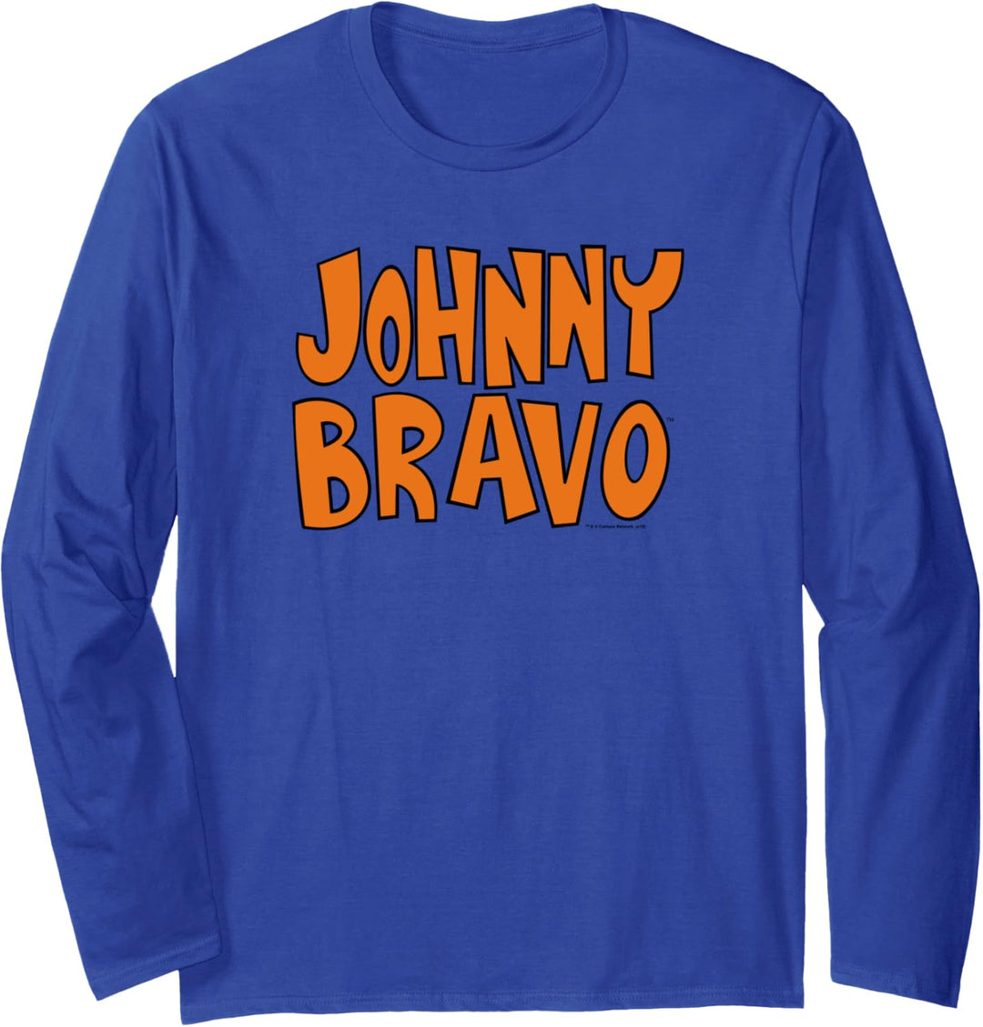 Johnny Bravo Logo Langarmshirt