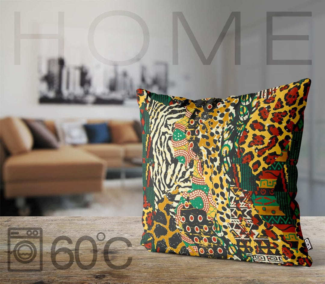 VOID Indigenes Tropenmuster Kissenbezug Kissenhülle Sofakissen Kissen Deko Outdoor-Kissen Dekokissen