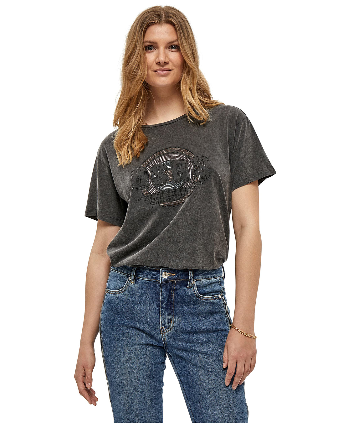 Desires Damen Hattie Tee T-Shirt L 9000 Black, L 9000 Black