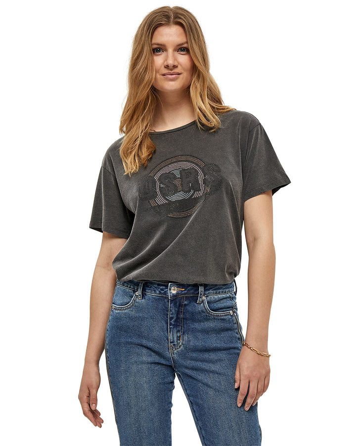 Desires Damen Hattie Tee T-Shirt L 9000 Black, L 9000 Black