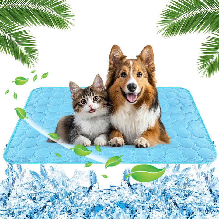 Hunde Kühldecke Selbstkühlende Decke 70×55cm Kühlmatte Kaninchen Spiel und Kühlmatte Katze Kühlendes