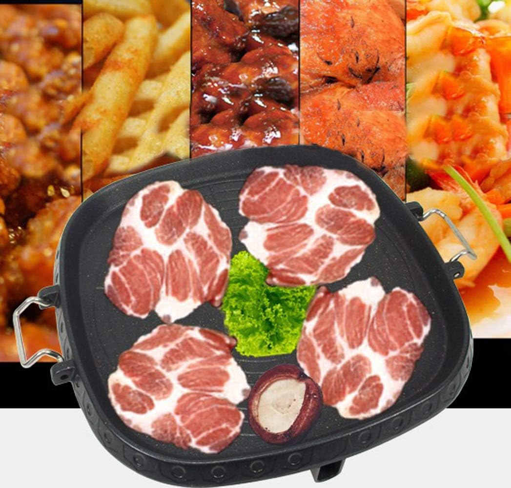 Quadratische Grillpfanne im koreanischen Stil mit Maifan-beschichteter Oberfläche, antihaftbeschicht