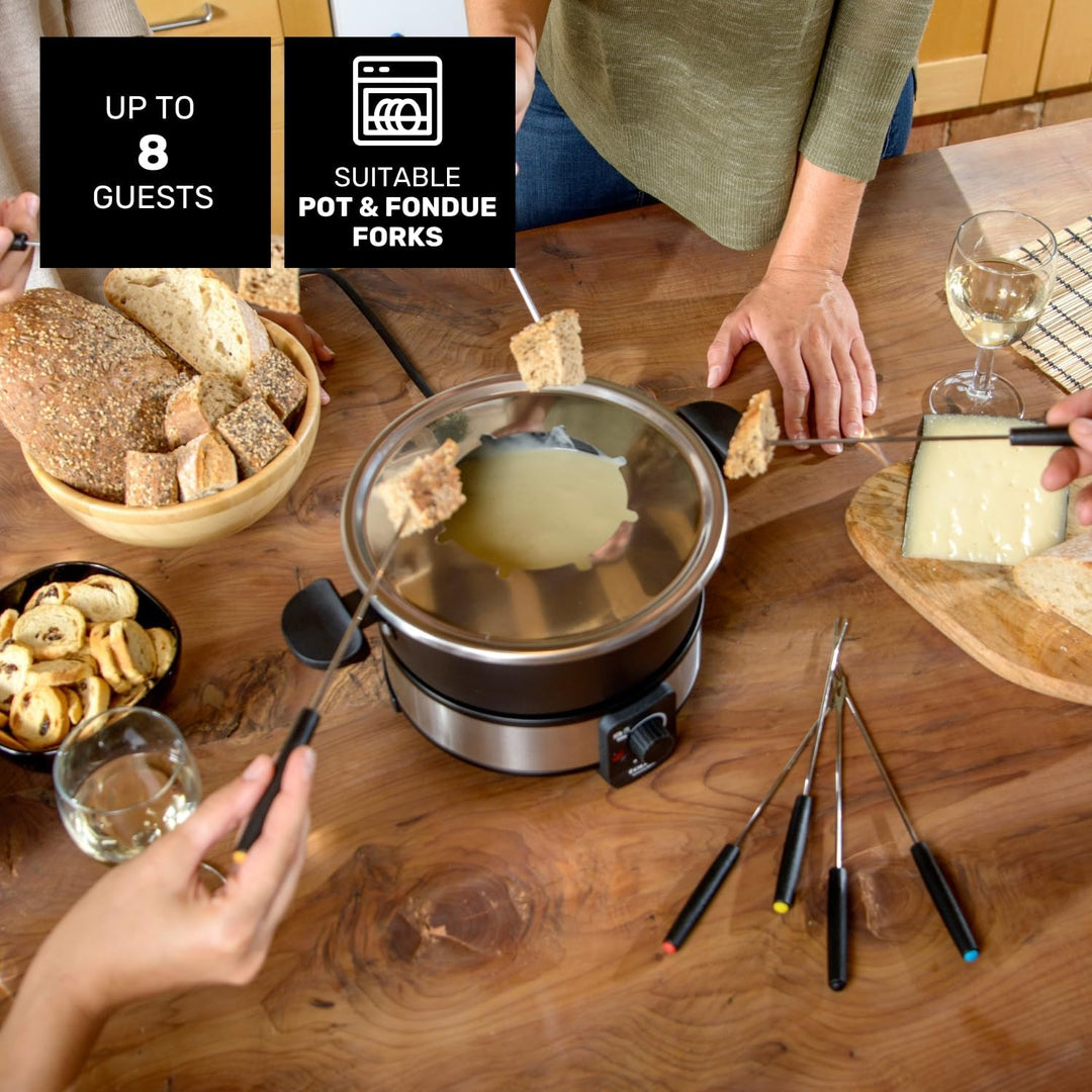 Taurus FF2 Fondue-Gerät, 1000 W, Kapazität 2 l, 8 Personen, einstellbare Temperatur, alle Arten von