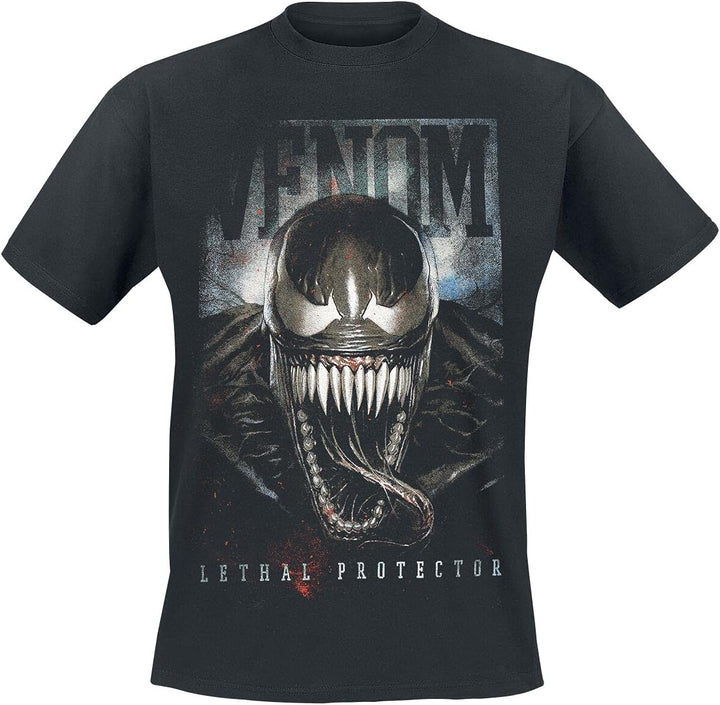 Venom (Marvel) Lethal Protector Männer T-Shirt schwarz L 100% Baumwolle Bösewichte, Fan-Merch, Filme
