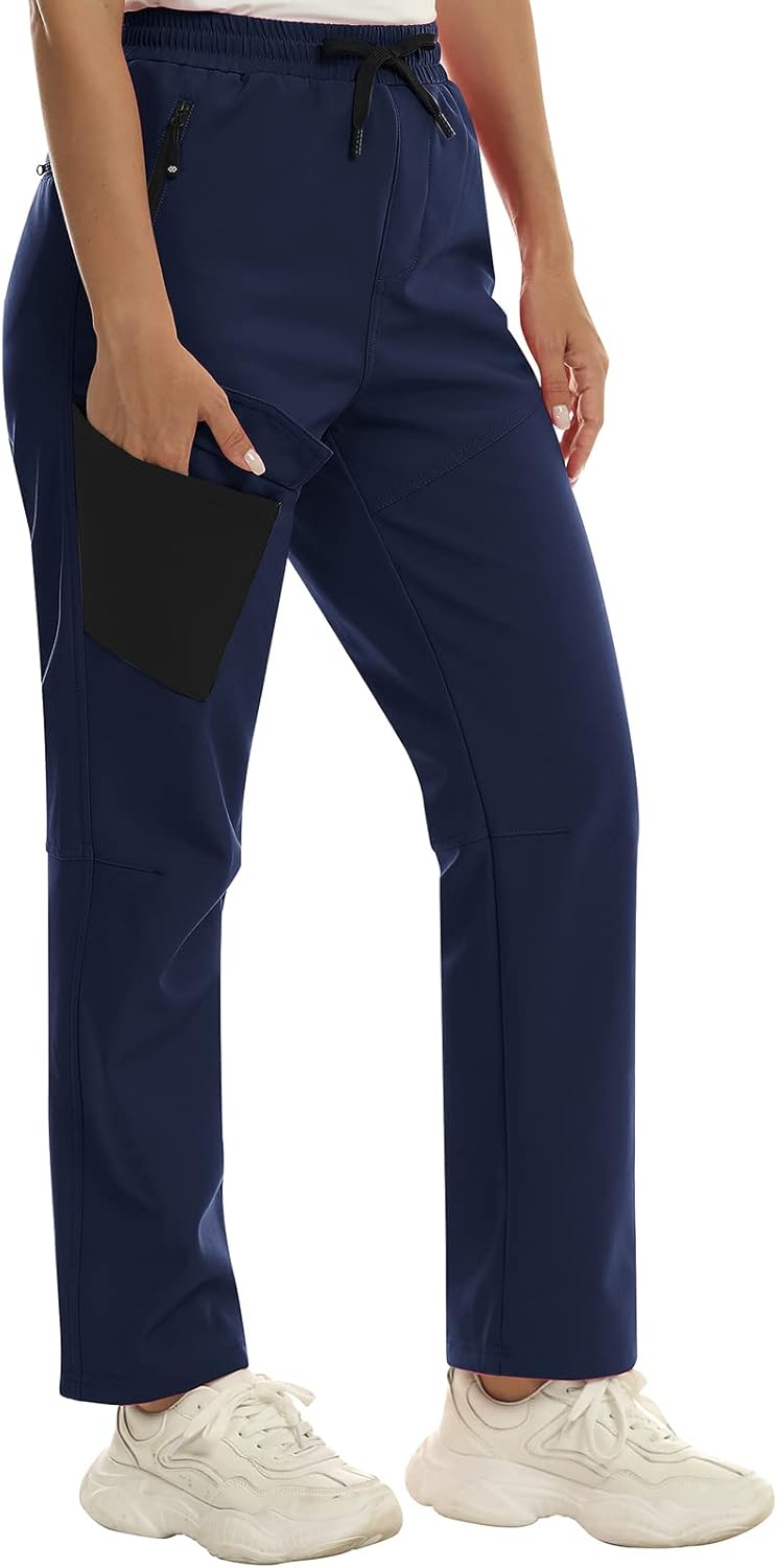 MoFiz Damen Wanderhose Skihose Softshellhose Outdoorhose Thermohose Winddichte Berghose Arbeitshose
