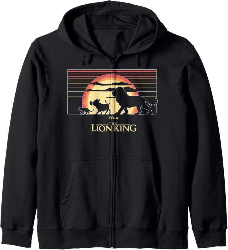 Disney The Lion King Simba Timon And Pumba Sunset Stripes Kapuzenjacke