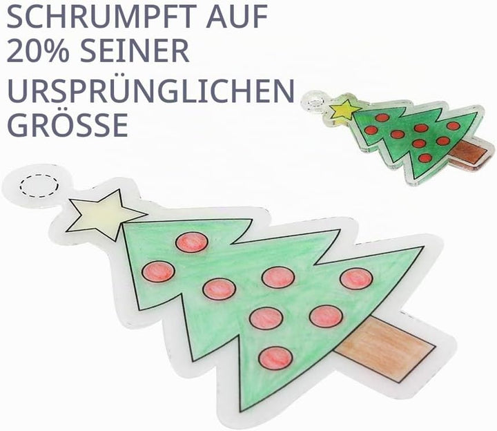 Auihiay 50 Stück Blank Shrink Plastikblätter Schrumpfen Papierblätter für Kinder Kreatives Basteln,
