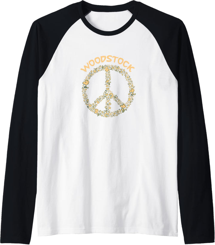 Peanuts - Woodstock Peace Sign Raglan