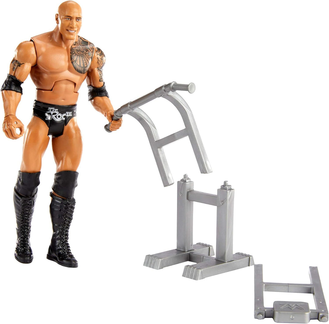 WWE GVJ35 - Wrekkin' The Rock Actionfigur, 15,24 cm, beweglich, zum Sammeln und als Geschenk, für Ki