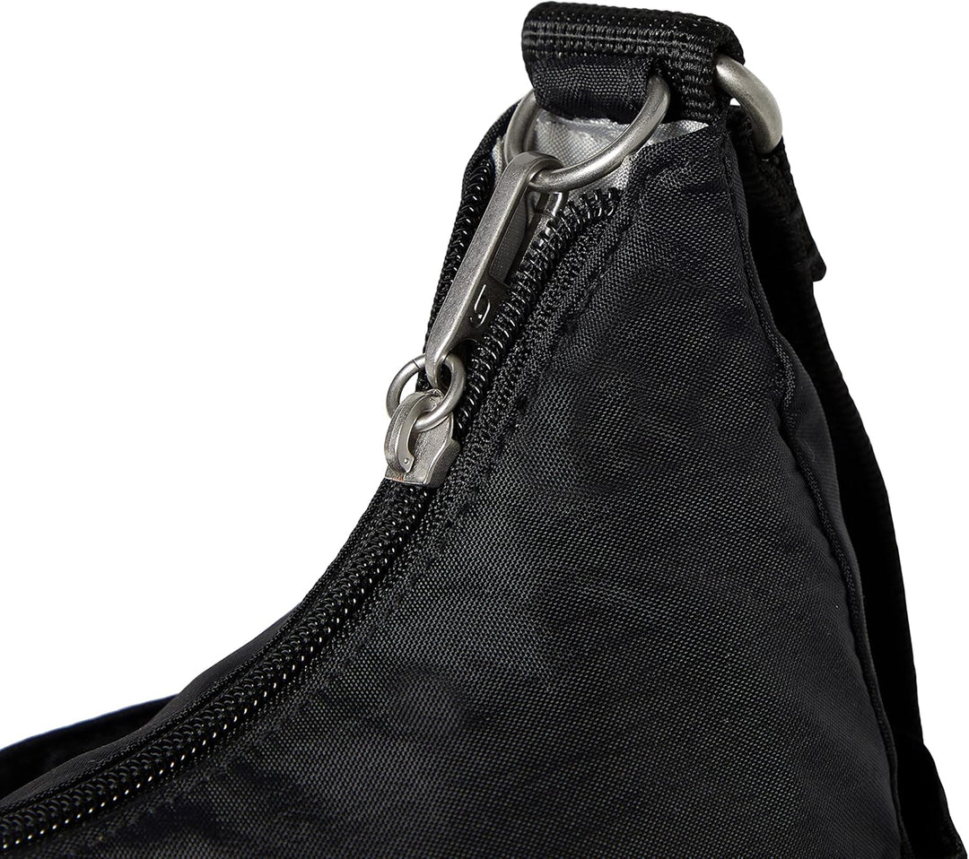Baggallini Damen Anti-Theft Free Time Crossbody Bag Umhängetasche, Einheitsgrösse Schwarz, Schwarz
