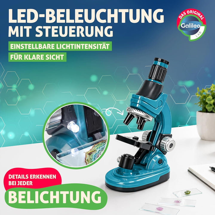 Galileo Lab Natur unter dem Mikroskop - Mikroskop für Kinder - Experimente für Kinder ab 8 Jahren, F