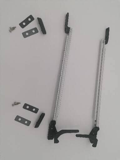 CR-MOESANCO® Kompass-Set rechts + Links für Wohnwagen 27,6 cm, Fensterarm-Haltestütze für Wohnmobile