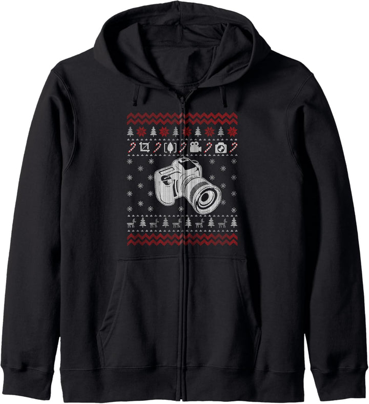 Photographer Ugly Christmas Sweater Gifts for Men Women Kapuzenjacke