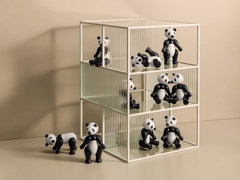 Kay Bojesen Panda klein Figuren 15 cm Holzfiguren Weihnachtsdekoration, schwarz 15cm, 15cm