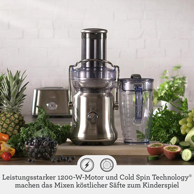 Sage Appliances SAGE SJE530 the Nutri Juicer Cold Plus, Entsafter, Gebürstetes