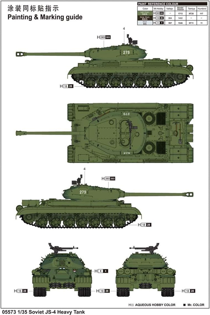 Trumpeter 005573-1/35 JS4 Schwerer Panzer