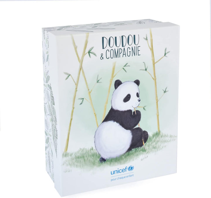 Doudou et Compagnie – Plüsch-Panda mit Baby, 25 cm – Beige – Schöne Geschenkbox – Baby & Moi – Unice