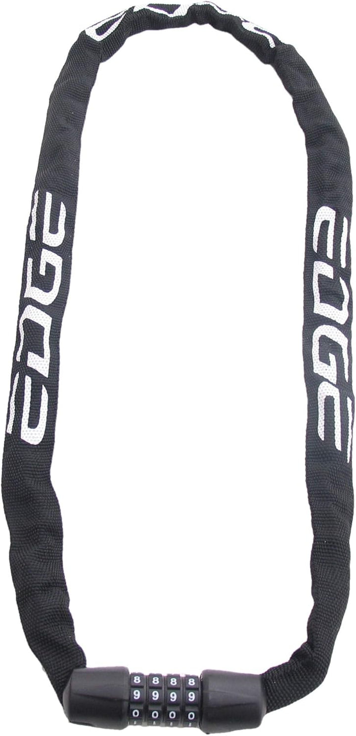 Edge Fahrradschloss Zahlenschloss Web Racer Kettenschloss für Fahrrad, 3,5mm x 900mm, 280g (Schwarz)