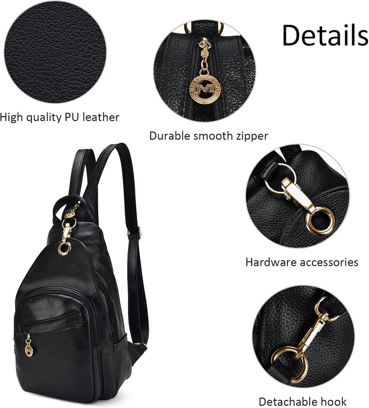 DIRRONA Damen Rucksack Beiläufig Kleine Brusttasche für Damen Multifunktionale Reise Wasserdicht Sch
