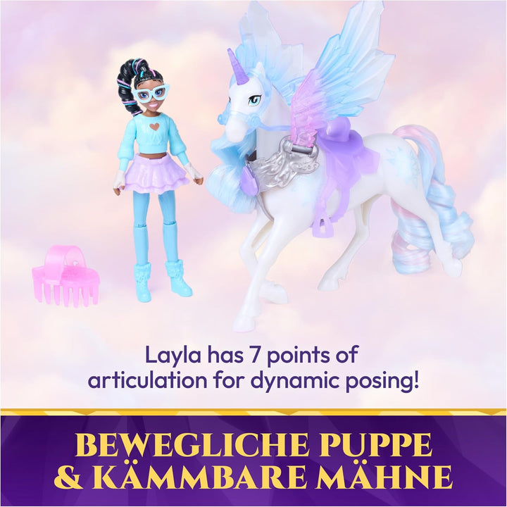 Unicorn Academy Wing Magic Layla und Glacier Set, ab 4 Jahren
