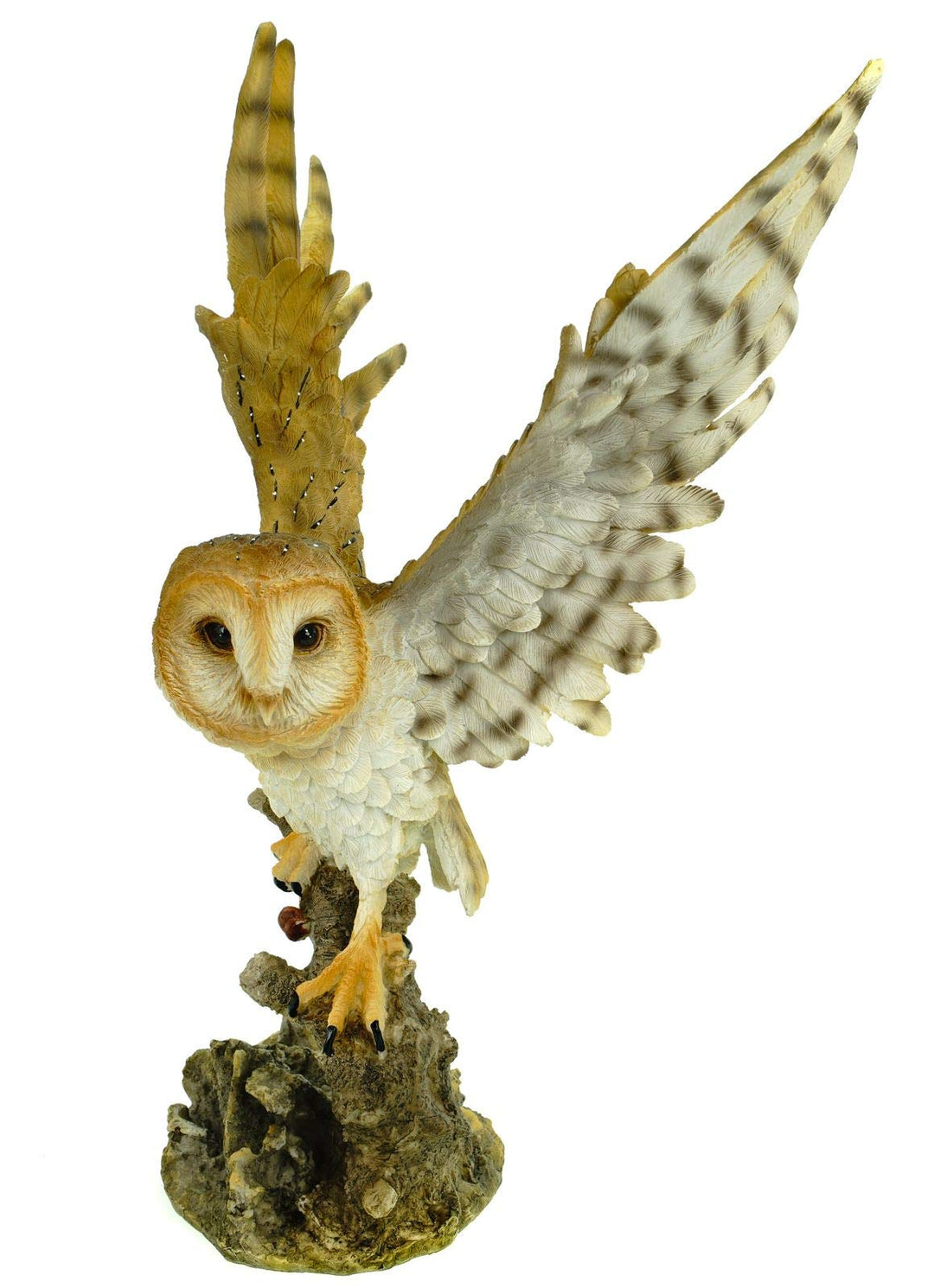 Joh. Vogler GmbH Grosse Schleiereule setzt zum Flug an 39 cm Uhu Eule Tierfigur bunt Vogel