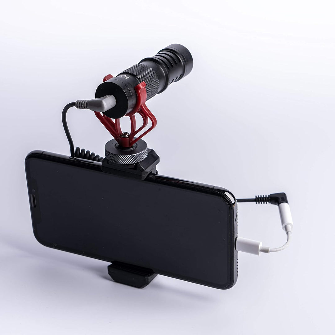 PFY Voice - Professionelles Ultra kompaktes Mikrofon | Camera-Mount Shotgun Microphone | On Camera M