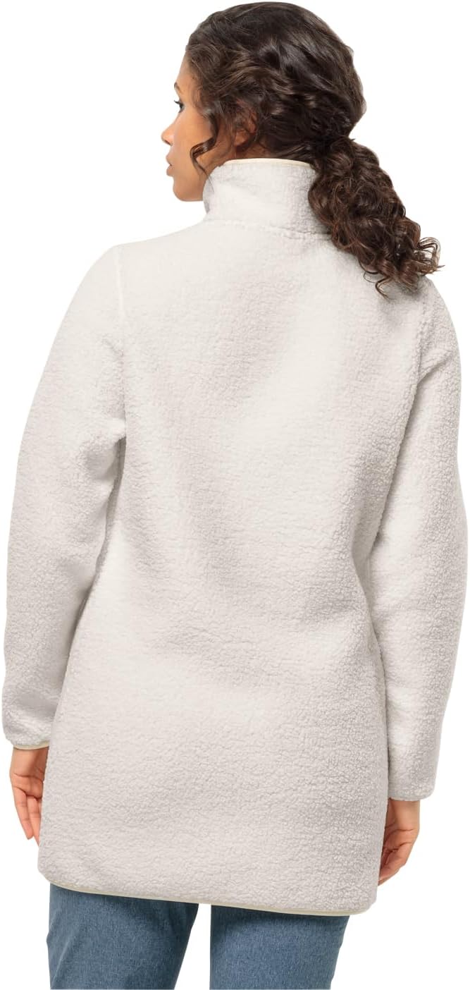 Jack Wolfskin High Curl Coat W Damen-Fleecejacke S Cotton White, S Cotton White