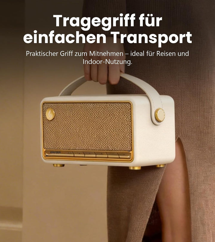 Edifier MP330 Tragbarer Bluetooth-Lautsprecher mit 40W RMS &amp; Hi-Res Audio, Elfenbein, Elfenbein