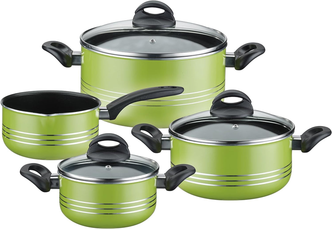 GSW 158053 MILANO COLOR Topf-Set grün 4-teilig, Gross, Grün