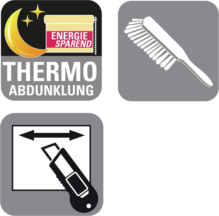 GARDINIA Wabenplissee Concept Thermo-Abdunklung, Blick-und lichtundurchlässiges Faltrollo, Alle Mont