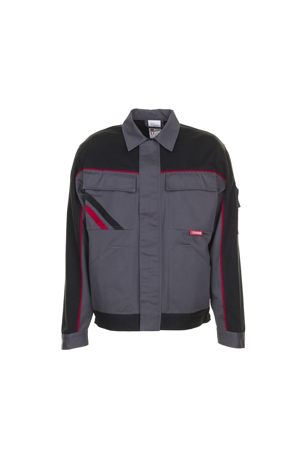 PLANAM Bundjacke HIGHLINE, Farbe schiefer/schwarz/rot, Grösse 56 Schiefer/Schwarz/Rot 56, Schiefer/S
