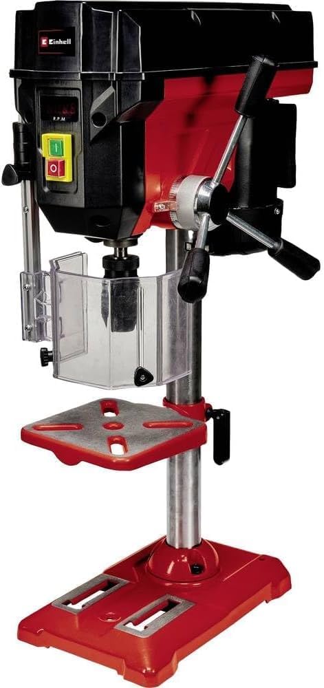 Einhell Säulenbohrmaschine TE-BD 550 E (550 Watt, stufen-/werkzeuglose Drehzahlregulierung, LCD Anze