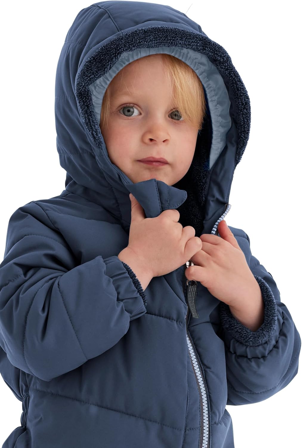 first instinct by killtec FIOW 32 MNS ONPC Overall/Schneeanzug in Daunenoptik mit Kapuze, dunkelblau