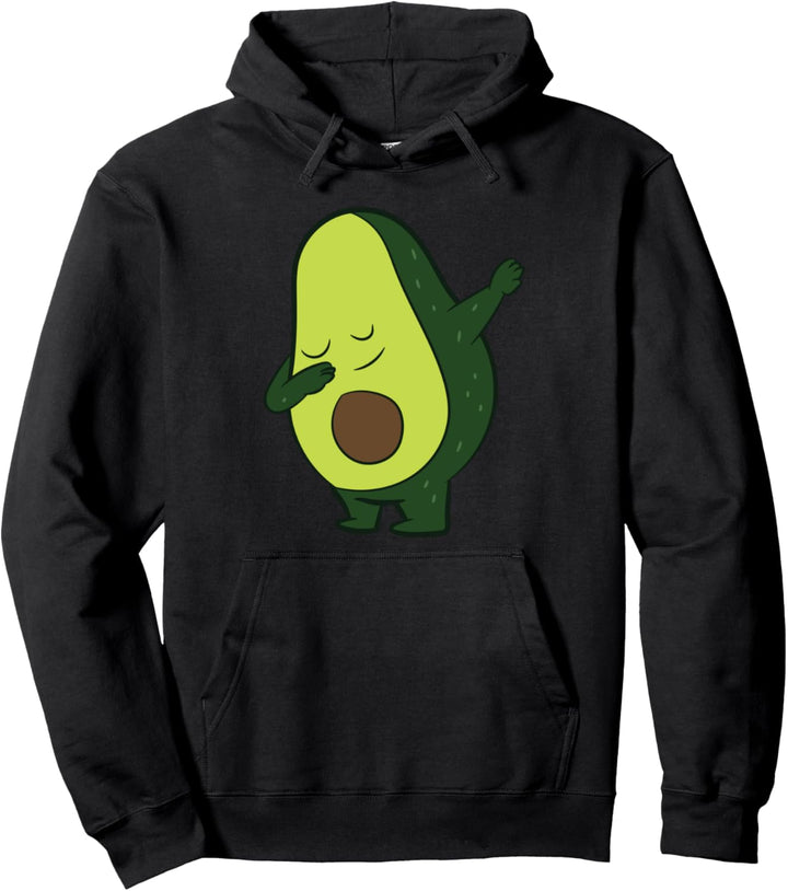 Avocado Veganes Essen Vegetarisch Dabbing Avocado Pullover Hoodie