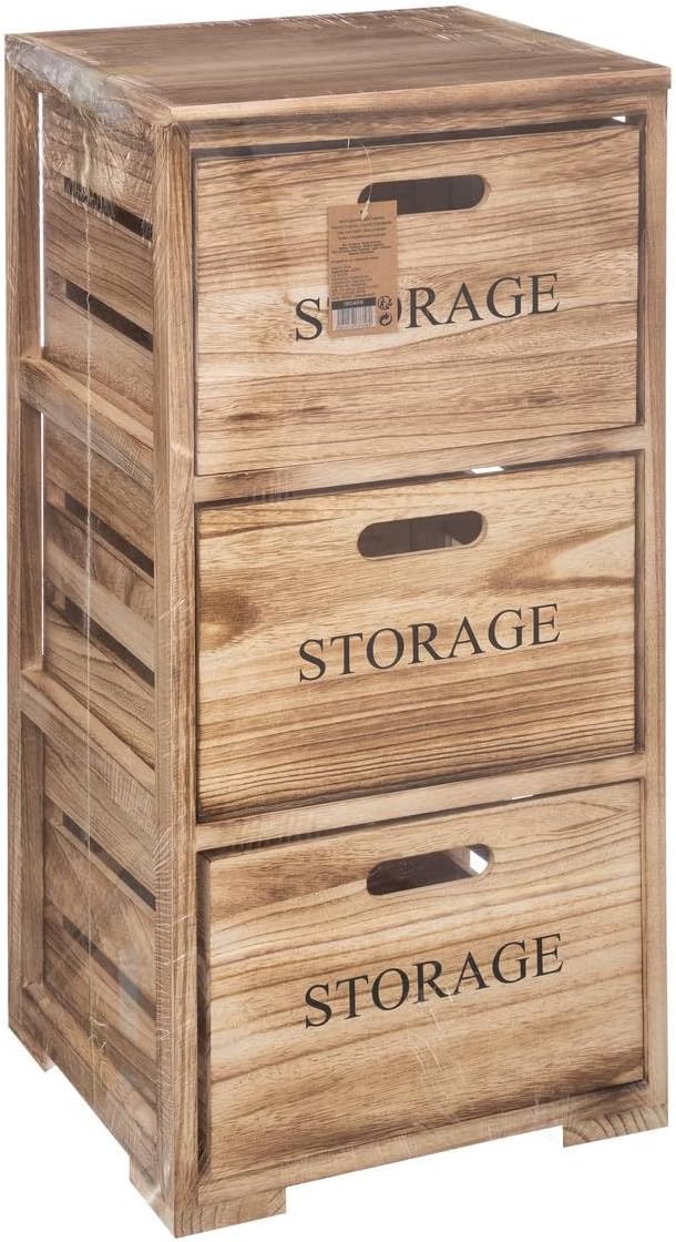 5five - turm 3 türen mit rollen enois cagette cm Beige, cm Beige