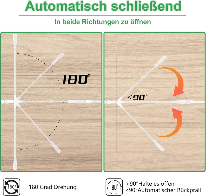 UISEBRT Treppenschutzgitter Türschutzgitter Ohne Bohren Treppengitter mit Katzentür Haustiertür, für