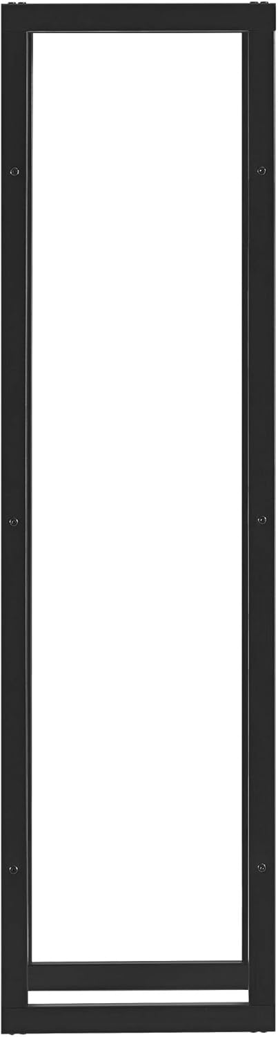 [en.casa] Kaminholzregal Täby Brennholzregal innen aussen Metall 40 x 25 x 150 cm Holzunterstand Sta