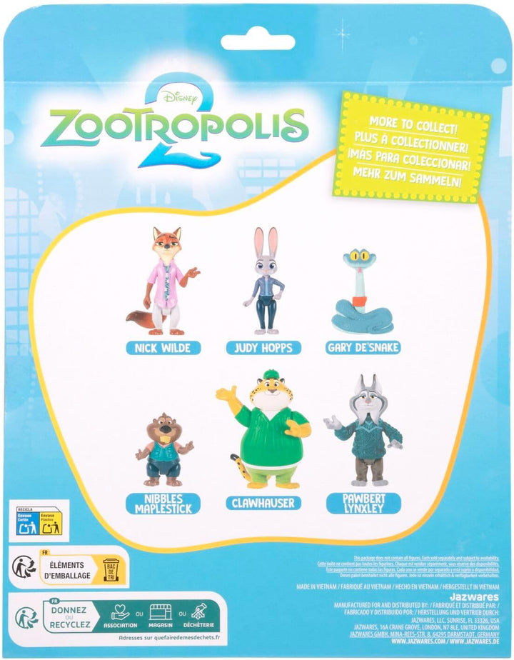 Disney "Zoomania 2" ZOTP0065 - Abenteuer 5er Pack - 3 Figuren und 2 Undercover-Charaktere 7,5 cm - C