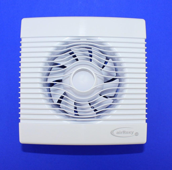 Premium Badventilator mit Zugschalter Badlüfter Lüfter Ventilator Deckenlüfter weiss Front Ø 100 mm