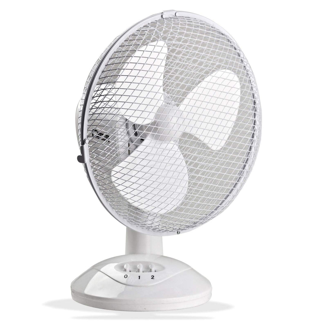 DEMA Tischventilator Ø27 cm – Ventilator, Schreibtischventilator, Standventilator – oszillierend, le