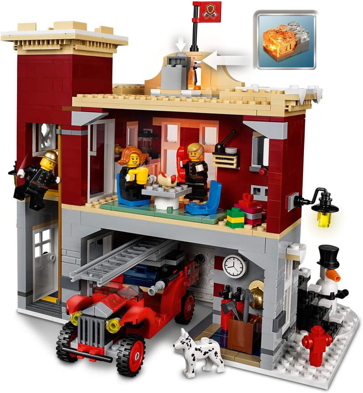 Lego Creator Expert Winter Village Fire Station 10263 Building Kit, New 2019