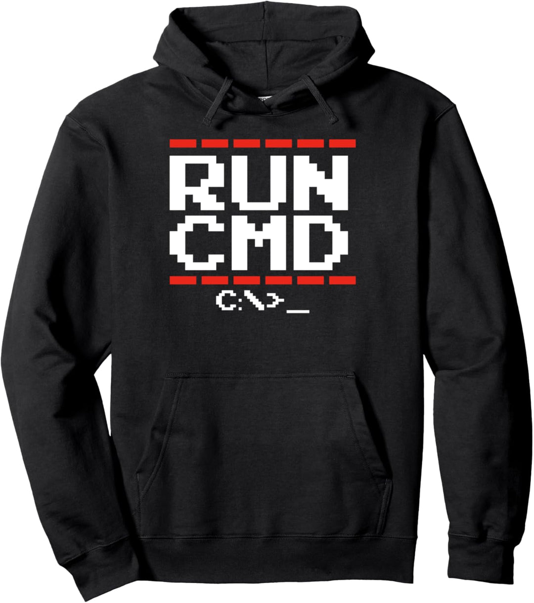 RUN CMD Programmierer Pullover Hoodie