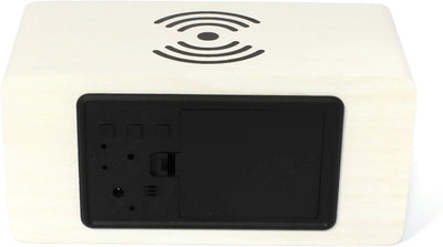 Atlanta LED Wecker mit Induktiv Ladestation für Smartphones - 1129-0