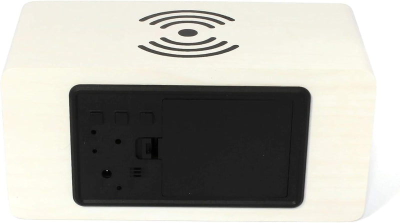 Atlanta LED Wecker mit Induktiv Ladestation für Smartphones - 1129-0