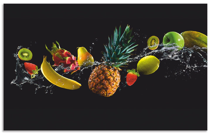 ARTland Küchenrückwand Alu 80x50 cm (BxH) viele weitere Grössen Spritzschutz Küche für Herd Spüle De