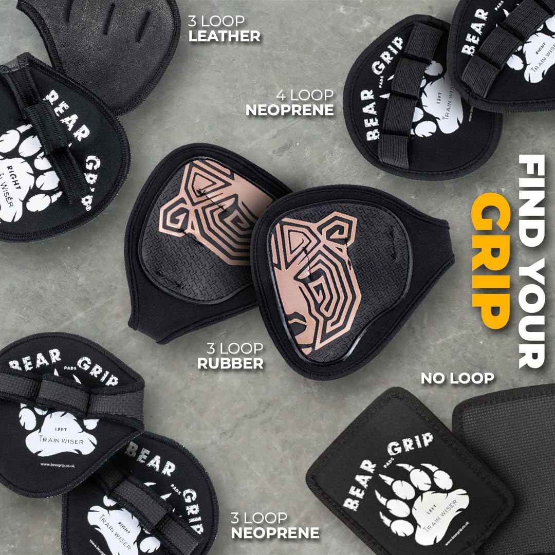 BEAR GRIP® Neopren-Handschuhe für Damen und Herren, hygienische Alternative zu Gewichtheberhandschuh