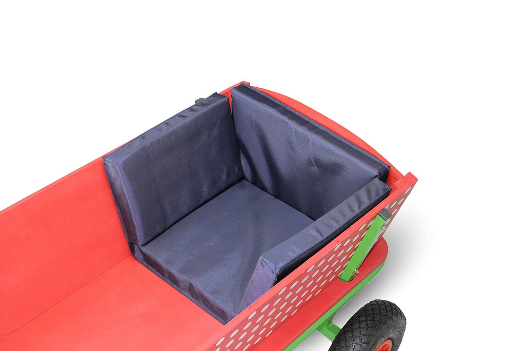 Beachtrekker Sitzkissen Style, Blau (geeignet für div. andere Holzbollerwagen)