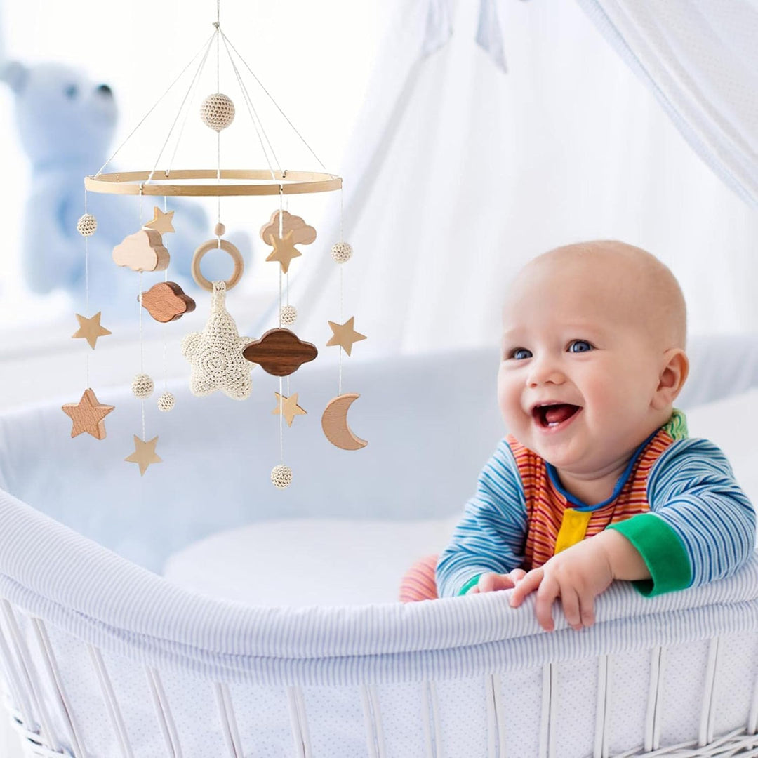 Mobile für Stubenwagen,Childbett Kinderzimmer Mobile für Jungen und Mädchen | Anhänger mit Windspiel